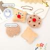 Chocolate Biscuit Keychain/Brooch Cartoon Biscuit Doll Toy Pendant Fashion Bag Keyring