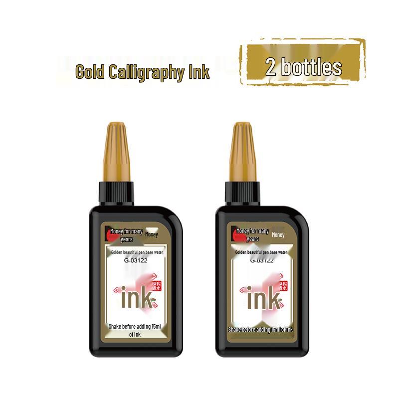 Jin Wannian Xiang Red Ink Refillable Calligraphy Practice Pen - Portable Regular Script Brush Pen