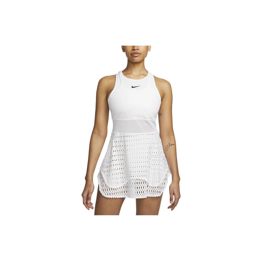 New Nike Court Dri-Fit Slam Women's Sleeveless Tennis Dress White DV3040-100
