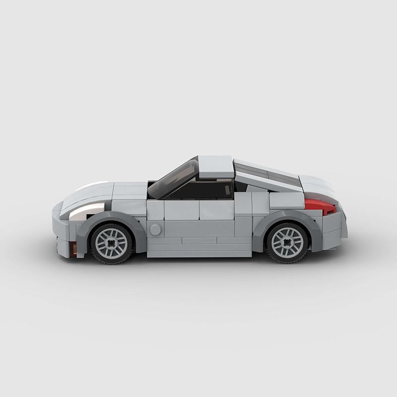 Z-Car 350Z City MOC Speed Car Racing Model Mattoncino Super Race F1 Veicolo Tecnico mattoncino Idee Regalo di Natale Giocattolo