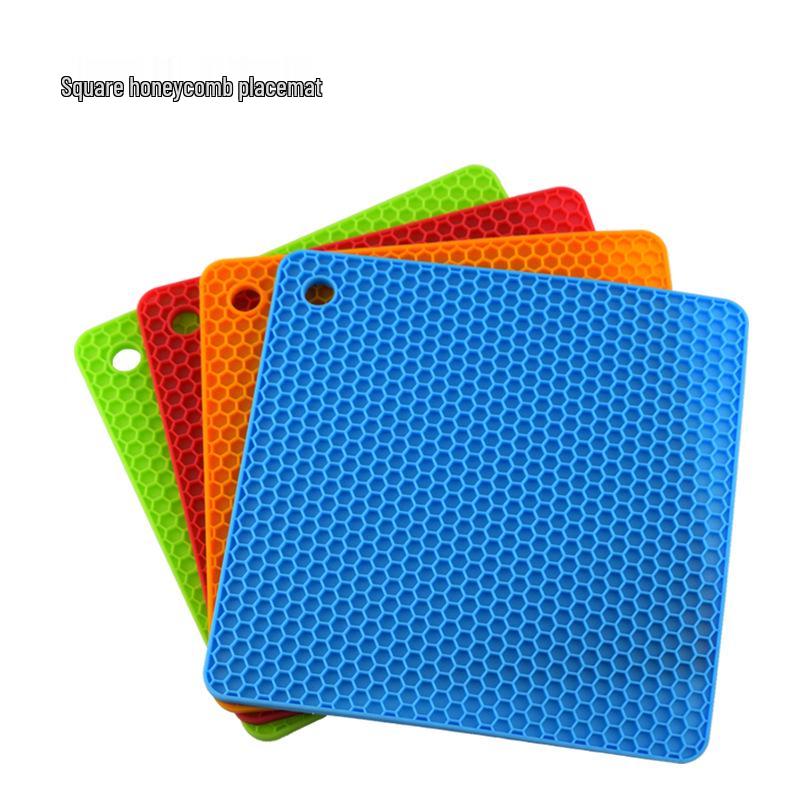 Honeycomb Silicone Heat-Resistant Anti-Slip Placemat for Kitchen