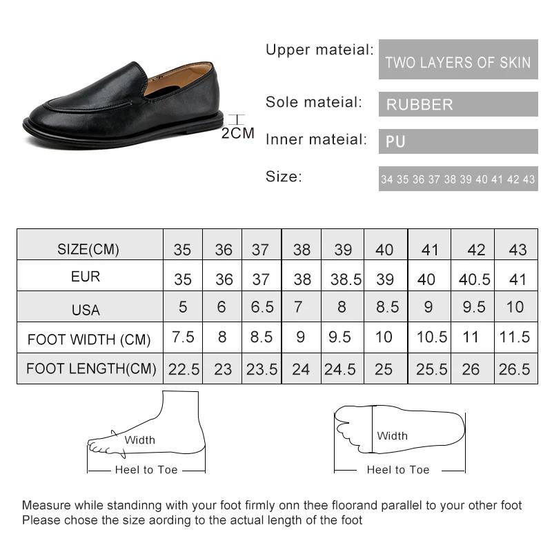 Fashion High Quality Soft Leather Loafers Women Comfortable Lightweight Round Toe Shallow Design Flat Shoes Elegant Commuter Office Shoe