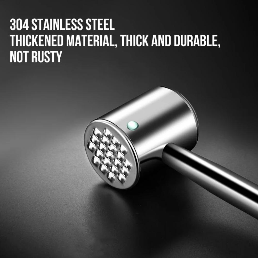 304 Stainless steel Knock Loose Beef Mace Steak Tender Meat Beat Hammer Kitchen Tenderizer Meat Hammer