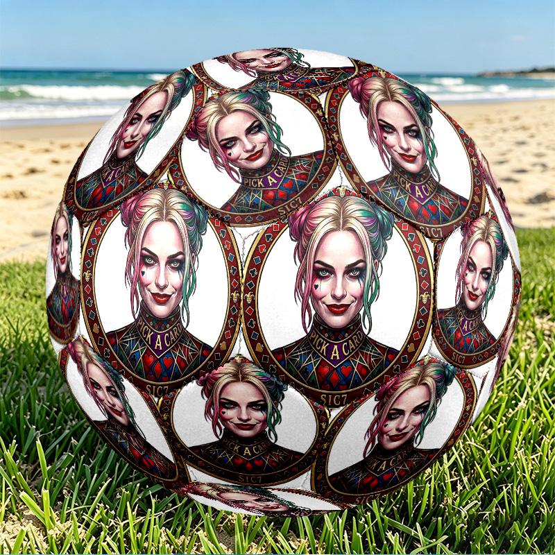 Superhero Print Size 5 Soccer Ball, PU Wear Resistant Football for Match Training and Daily Practice, Birthday Gift for Soccer Fans