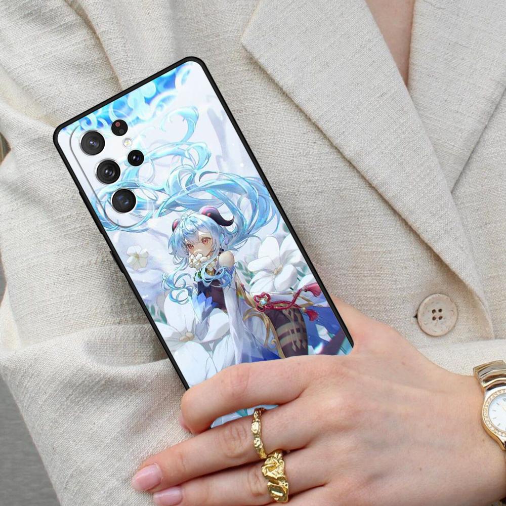 Genshin Impact Ganyu Cell Phone Case for Samsung Galaxy S26 Ultra S25 S24 S23 S22 S21 S20 Note10 Cover
