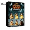 Seasonal Home Accents Halloween Advent Calendar, 24 Day Countdown Box with Mini Country Style Party Decor Ghost Figures, Rustic Farmhouse for