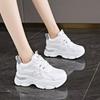 Fashionable Thick soled Dad Shoes Spring and Autumn Women's Casual Sports Shoes Leather Surface Sponge Cake Shoes Women's Shoes