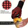 Universal Size Cooking Gloves, Heat-resistant and Non Slip Microwave Oven Baking Gloves