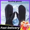 New Electric Heated Gloves Motorcycle Winter Heated Gloves Warm Waterproof Heating Thermal Glove for Outdoor Camping Hiking