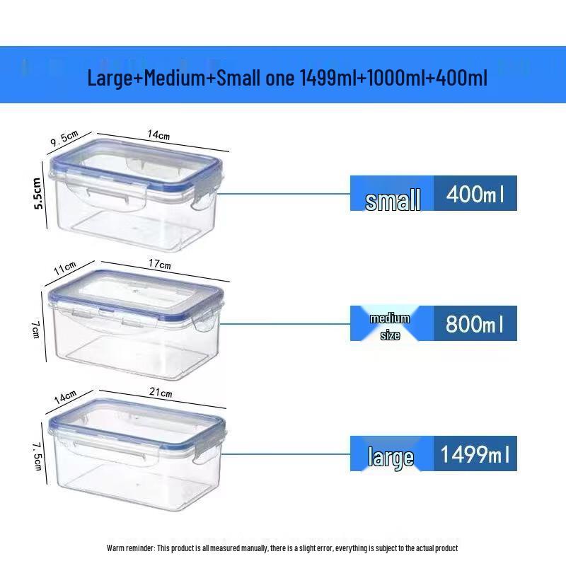 Ally Rectangular Microwave-Safe Food Storage Container Set