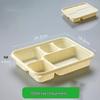 ZHANDOUHU Disposable Corn Starch Lunch & Takeout Boxes