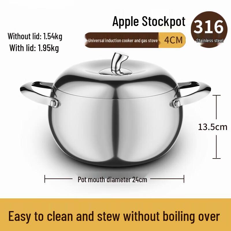 Yingbai Stainless Steel Apple Pot