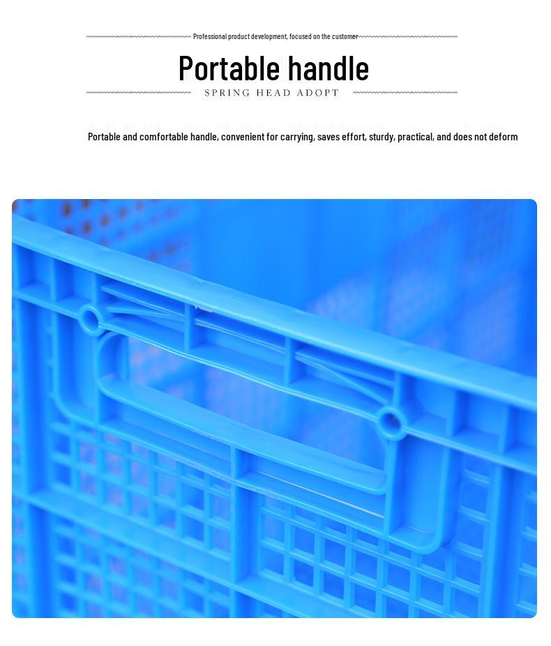 1-Meter Thickened Plastic Turnover Crate for Sorting Fresh Produce
