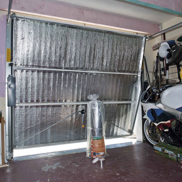 Kit isolation porte de garage - Fabriqué en France - 3 couches - 5,70 m² - 7,60 x 0,75 m - 180 g/m²