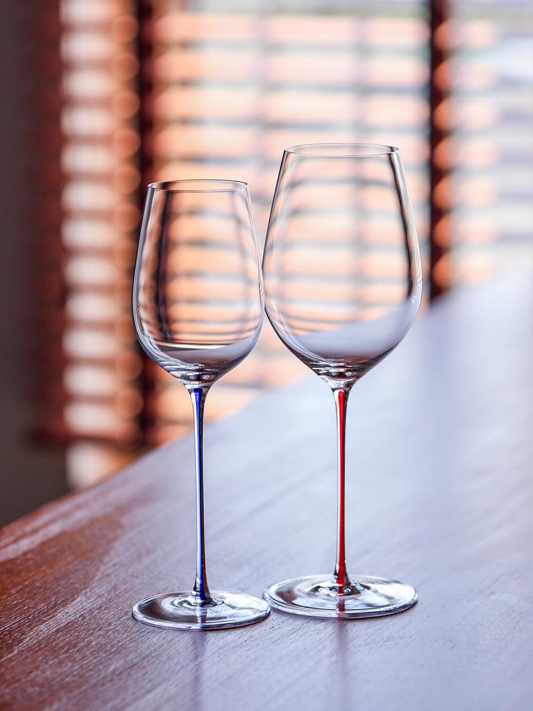 Multiple Styles Red-stemmed Crystal Goblet Glass Threaded Red Wine Burgundy Champagne Glass Set Elegant Drinking Utensils