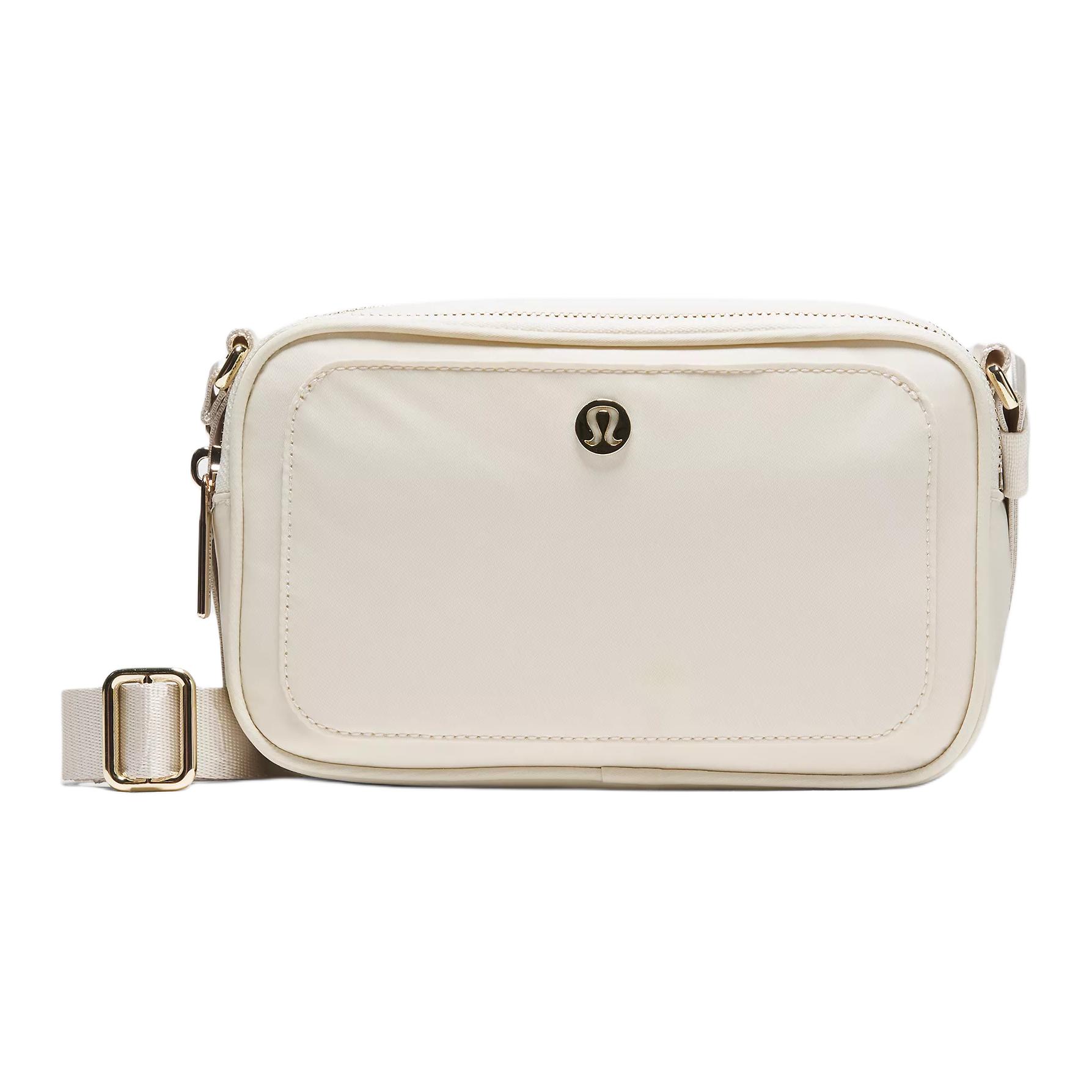 

Lululemon Logo Adjustable Shoulder Strap Camera Bag Recycled Nylon Crossbody Bag Women bags Beige LW9FN6S-042797 Beige