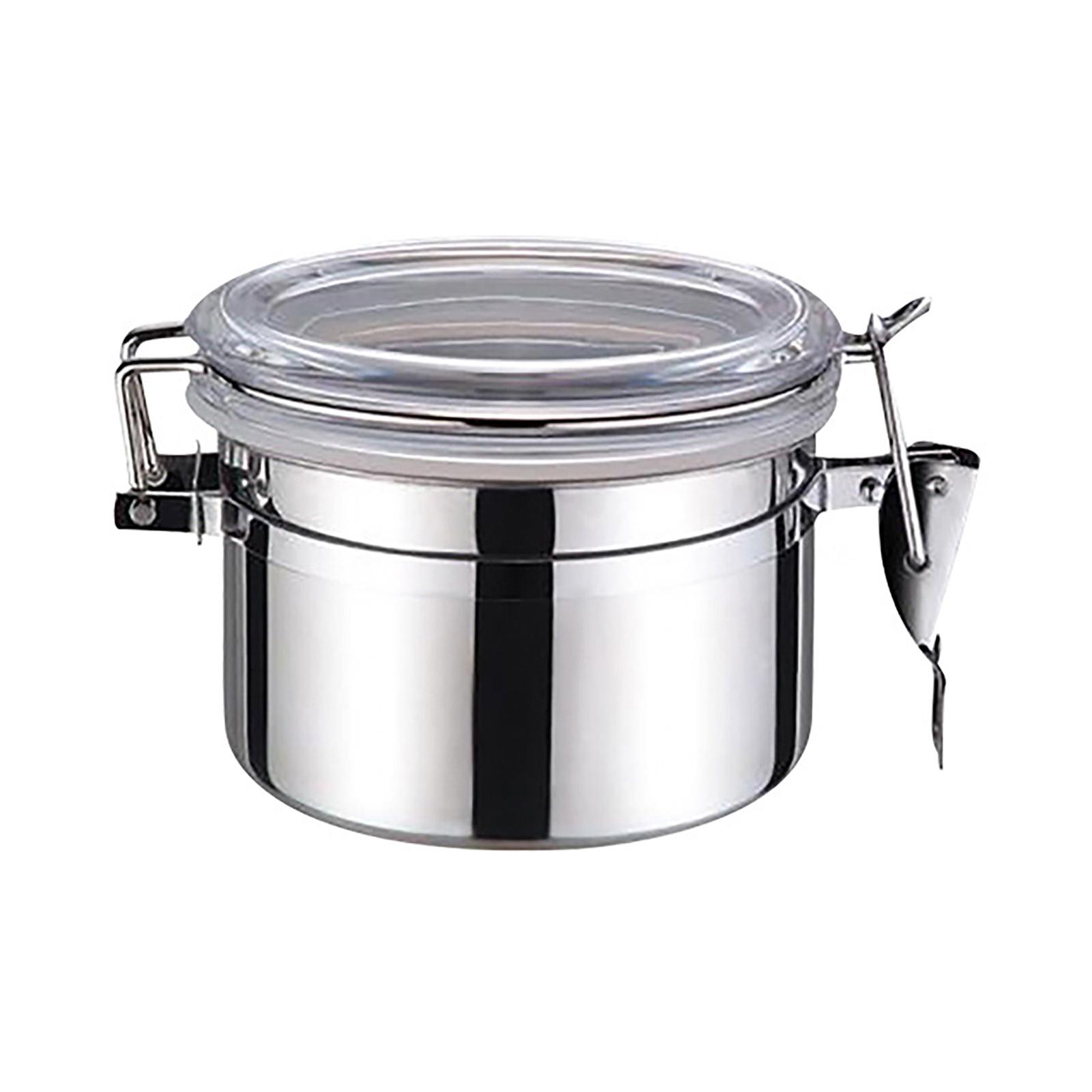 

Герметичная банка Контейнер для хранения пищевых продуктов из нержавеющей стали для кофейных зерен, чая, муки, хлопьев 850ml 7.5cm/3.0in