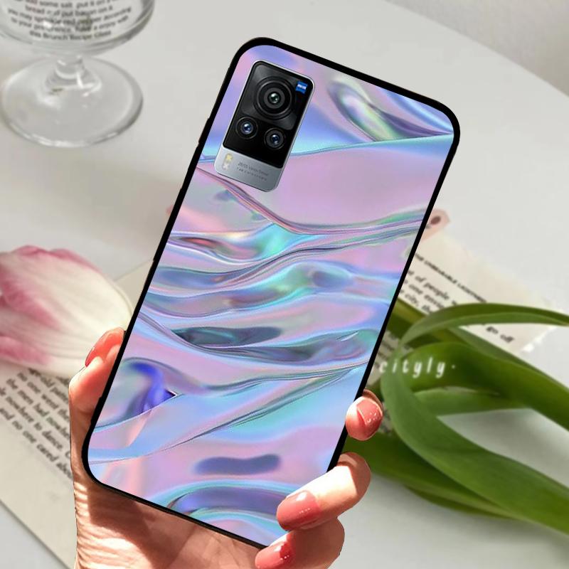 For VIVO X60 Pro 5G Case V2046 V2047A Cartoon Cute Matte Silicone TPU Soft Phone Cover For Vivo X60 X 60 Shockproof Coque Bumper