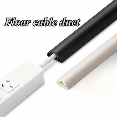 1pc 1m/2m/3meters Protector Floor Cable Raceway Cable Concealer Wire Hiders Duct Wall Cord Cover Sleeve Wall Mount Cords Wires