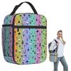 Colorful Magical Mushrooms Pattern Insulated Lunch Bag for Women Children Portable Food Boxes Thermal Lunch Box Tote