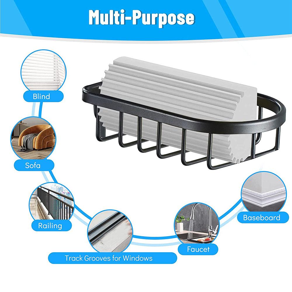 4pcs Reusable Damp Clean Duster Sponges for Cleaning Blind Glass Baseboard Vent