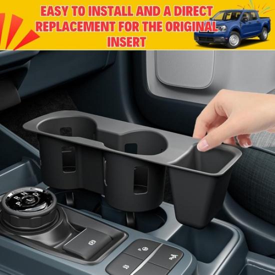 For 22-25 Ford Maverick Accessories Car Console Drink Cup Holder Organizer Tray