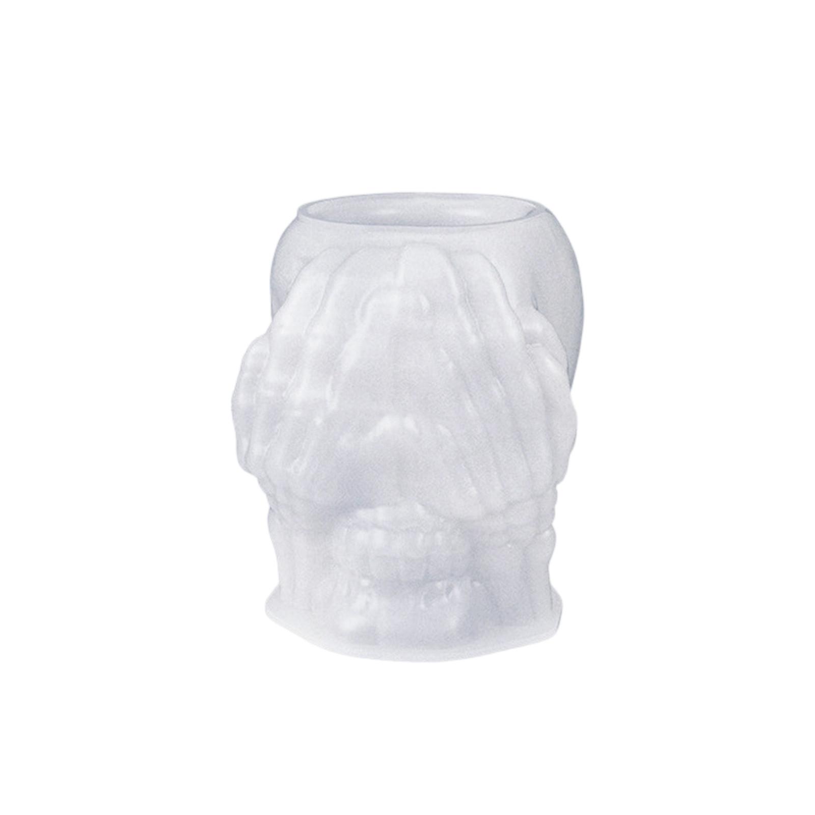 

Бетонная форма для цветочного горшка Форма в виде черепов Подставка для ручек Форма для цементного контейнера Силиконовая форма Кашпо для суккулентов Форма для бетонной вазы One Size