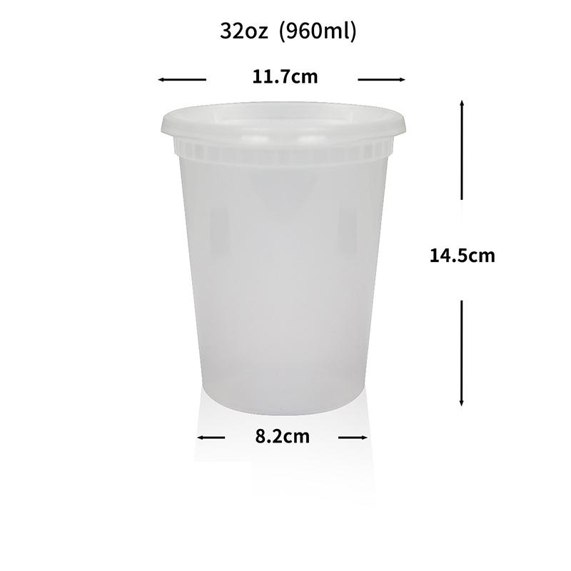 10Pcs Food Storage Box With Lid Clear Food Grade Bpa-Free Freezer Microwave Safe Meal Prep Deli Takeaway Food Packing Container