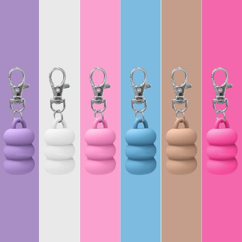 Lip Balm Cover Key Fob Elegant Keychain Charm for Purse Wallet Decoration Bag Hanging Pendant Holder Accessory