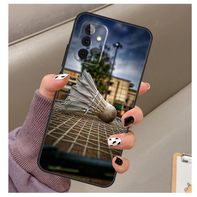 Badminton Sport Case For Samsung Galaxy A56 A16 A26 A36 A06 A52 A53 A33 A13 A34 A54 A14 A15 A35 A55 A22 A32