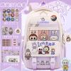 School bag for primary school students, large-capacity burden reduction and decompression backpack--grade cartoon spine protection backpack