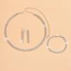 Schmuck Voller Diamant Halskette Drei Sets Einfach Braut Strass Schlüsselbein Kette Halskette Schmuck