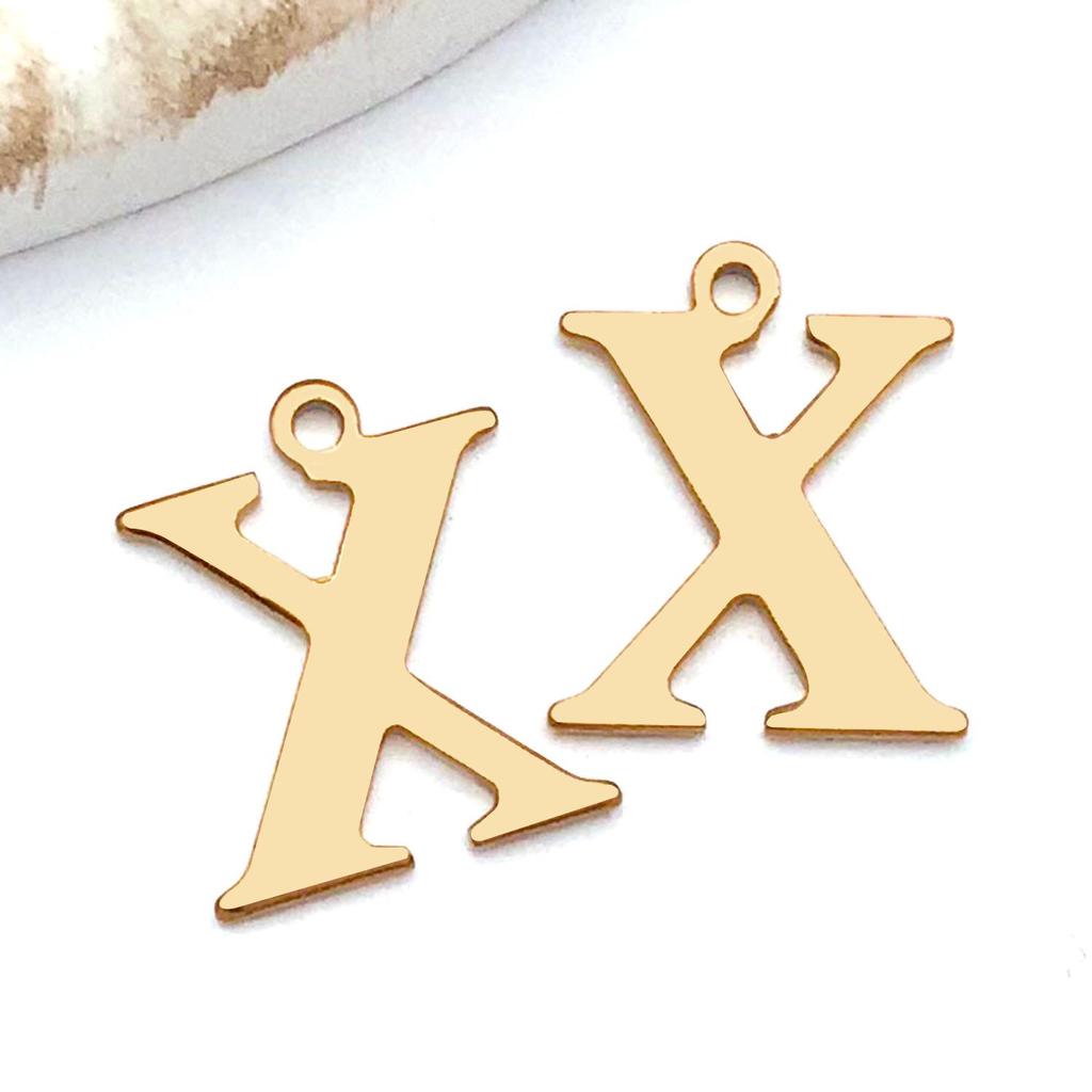 Stainless Steel Alphabet Pendant Jewelry Accessories for DIY Necklaces, Bracelets & Earrings
