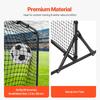 VEVOR Soccer Rebound Trainer, 6x4FT Iron Soccer Training Equipment, Sports Football Rebounder Wall, Double-Sided Rebounding Net, Easy Assembly