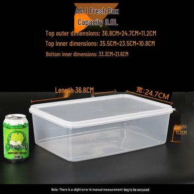 Rectangular Transparent Food Storage Container
