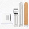 Swatch Leather Bracelet Genuine For Watchband 17mm 19mm Toothed Interface Wristwatches Band Men Women Sport Leather Watch Strap