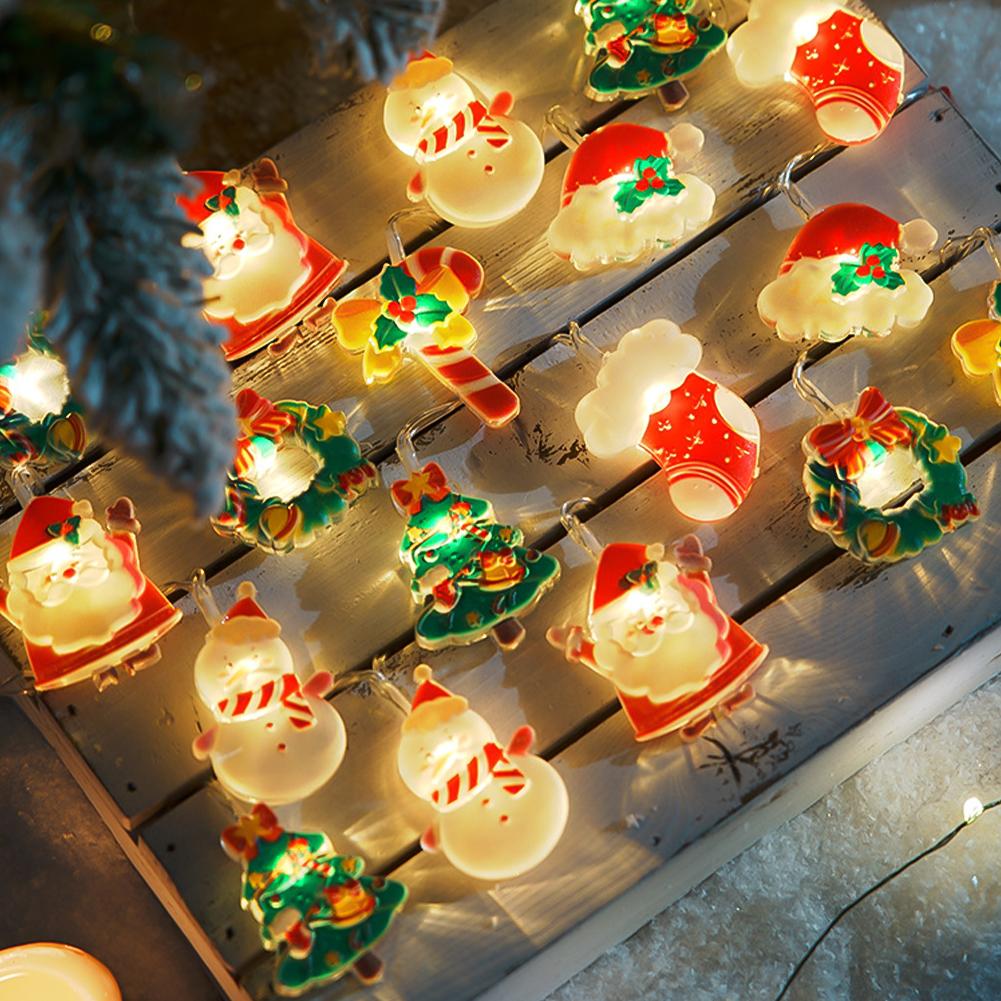 1.5/3/6m LED Christmas Decoration String Light Santa Claus Christmas Trees Battery USB Copper Wire Lighting for Home Decor