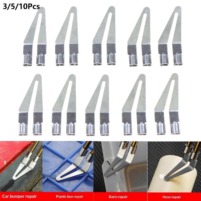 3/5/10Pcs Welding Smoothing Tip Hot Stapler Repair Tool 45 Degree Elbow Design For Car Bumper Plastic Repair Welding Tools