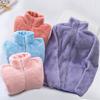 Autumn and winter large size loose outer wear double-sided coral fleece loungewear sweater fleece thickened zipper cardigan jacket women