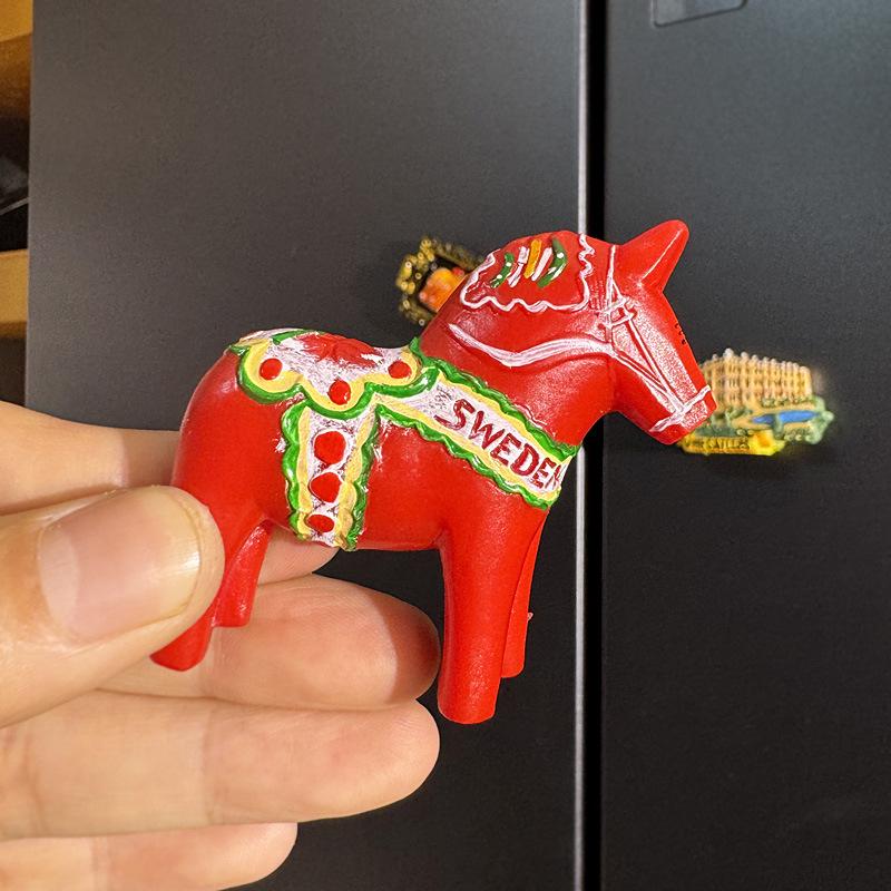 3D City Travel Souvenir Magnets: European and Global Regions