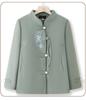 Elegant Embroidered Woolen Coat for Middle-Aged & Elderly Women – Spring & Autumn Fashion