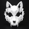 Halloween Halbgesichtsmaske - Schwarzer Tiger Yaksha Tengu Werwolf Cosplay