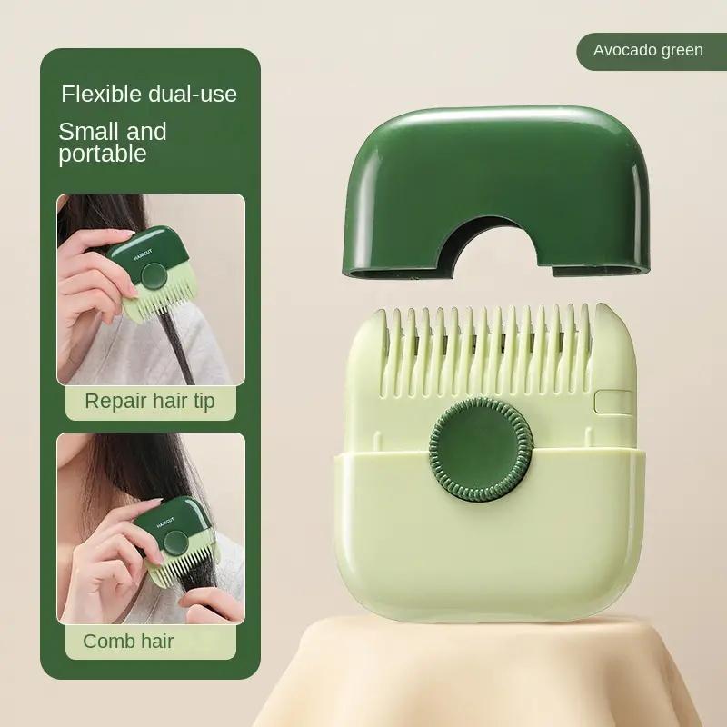 2 in 1 Baby HairCut and Hairdressing Comb Trim Bangs and Broken Hair Bangs Trimmer Manual Portable Children's Hair Clipper