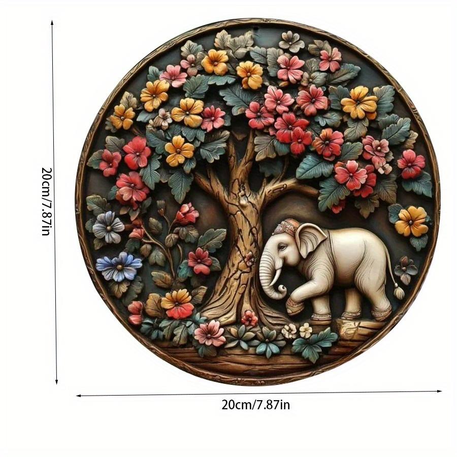 2d Dlat 20*20cm, Charming Wooden Wall Art, Vintage Style, Wooden Decor for Home, Kitchen, Garden, Bedroom, Bar, Bathroom, Parties.