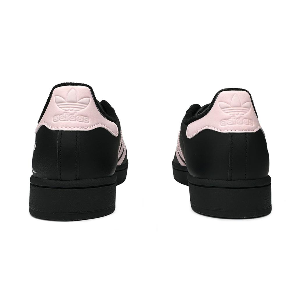 adidas Originals Superstar 2 Pink Bowknot Abrasion Resistant Low Top Skateboard Shoes Unisex Black Pink JI0079(Team865-SBOX)