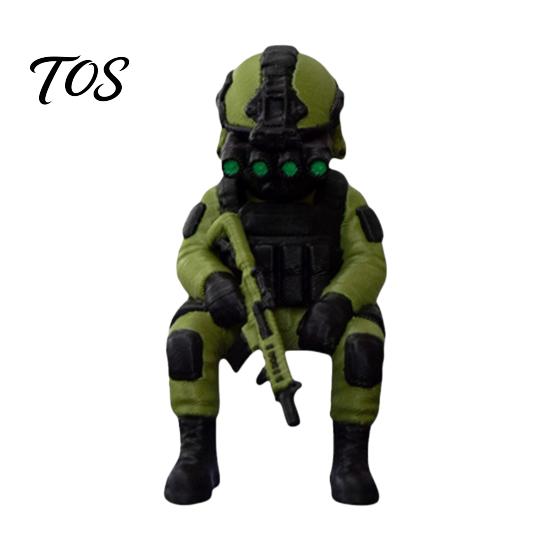 Military Hobbyist Gift 3D Printed Soldier Desktop Figurine, Model, Miniature Action Figure Ornament for Home Office Car Decor And Lovers Collectible