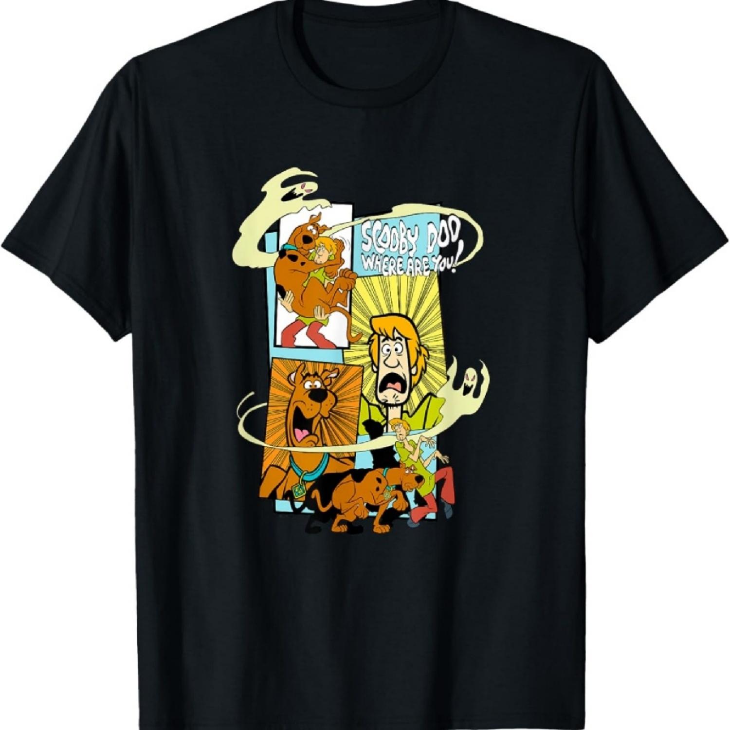 Скуби-Ду, где ты? Винтажная Поп-арт Гроуви 70-х Футболка с принтом Box Up S
