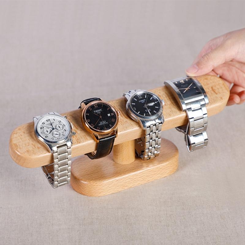 Watch Bracket Wood Watch Storage Rack Table Watch Display Rack Bracelet Necklace Rack Jewelry Organizer-Case For Selling