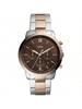 Men's Quartz Stainless Steel 3-Hand Wristwatch with Stainless Steel Case and Scratch-Resistant Glass, Model No. FS5869