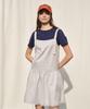 Makeumokeu Uriel Lace Pintuck Sleeveless Mini Dress White